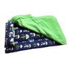 Reptile Sleeping Bag with Pillow and Blanket Bearded Dragon Hideout Habitat Blue and Green