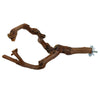 Wood Fork Hanging Parrot Stand Tree Branch Resk Holder Toys Perches Grinding Two Branches