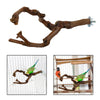 Wood Fork Hanging Parrot Stand Tree Branch Resk Holder Toys Perches Grinding Two Branches