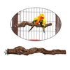 Wood Fork Hanging Parrot Stand Tree Branch Resk Holder Toys Perches Grinding One Branches