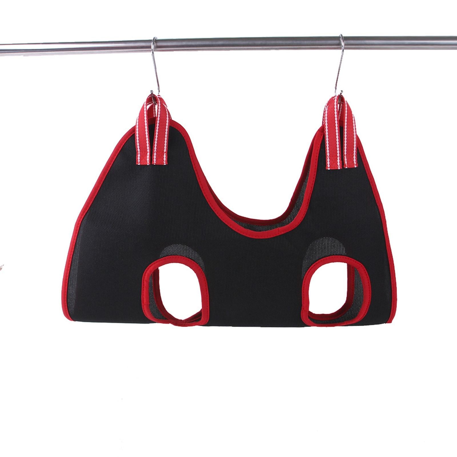 Breathable Pet Grooming Hammock Helper Restraint Bag Cats Examine Red S