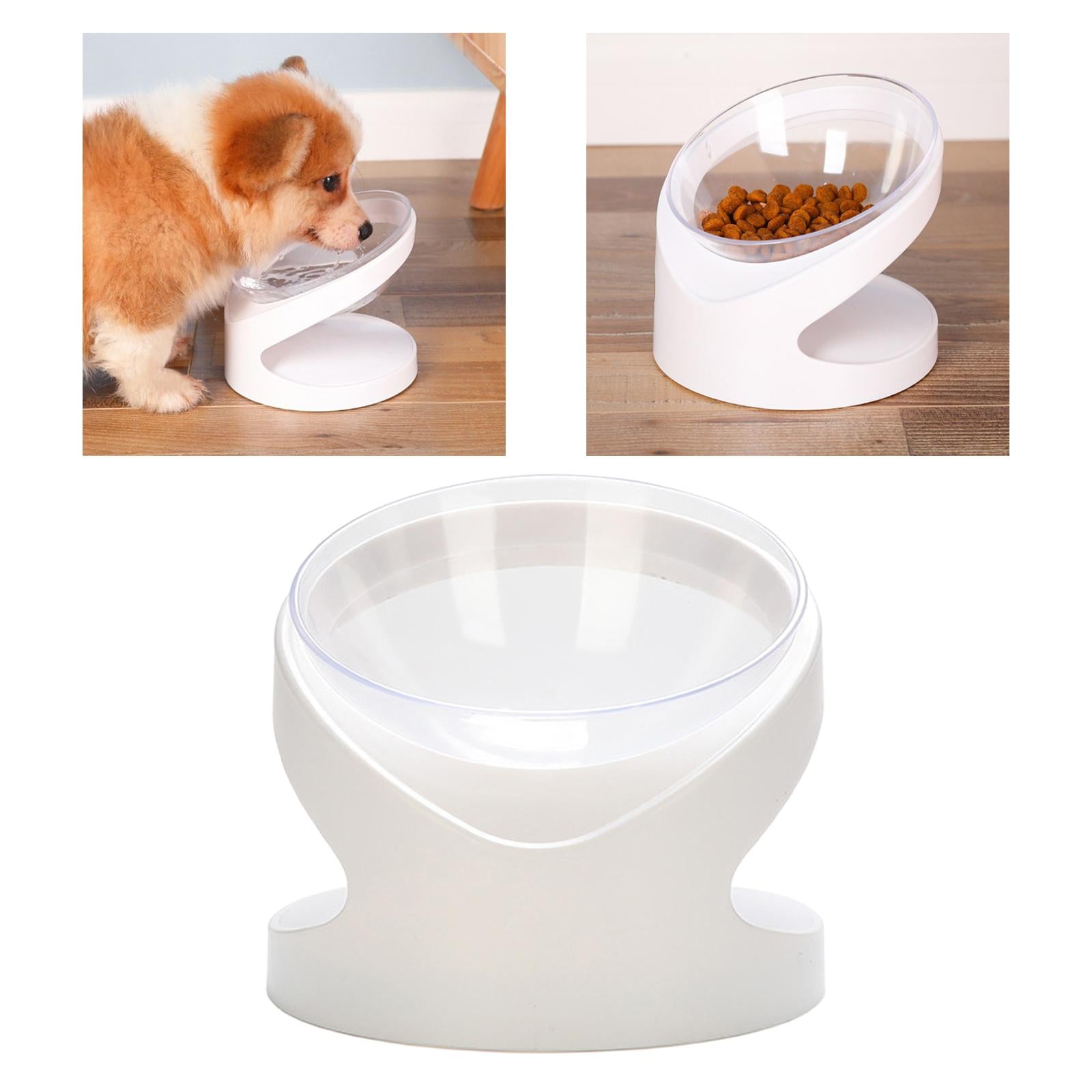 1Pc Raised High-foot Cat Food Bowl Reduce Stress Free Pet Feeder and Waterer