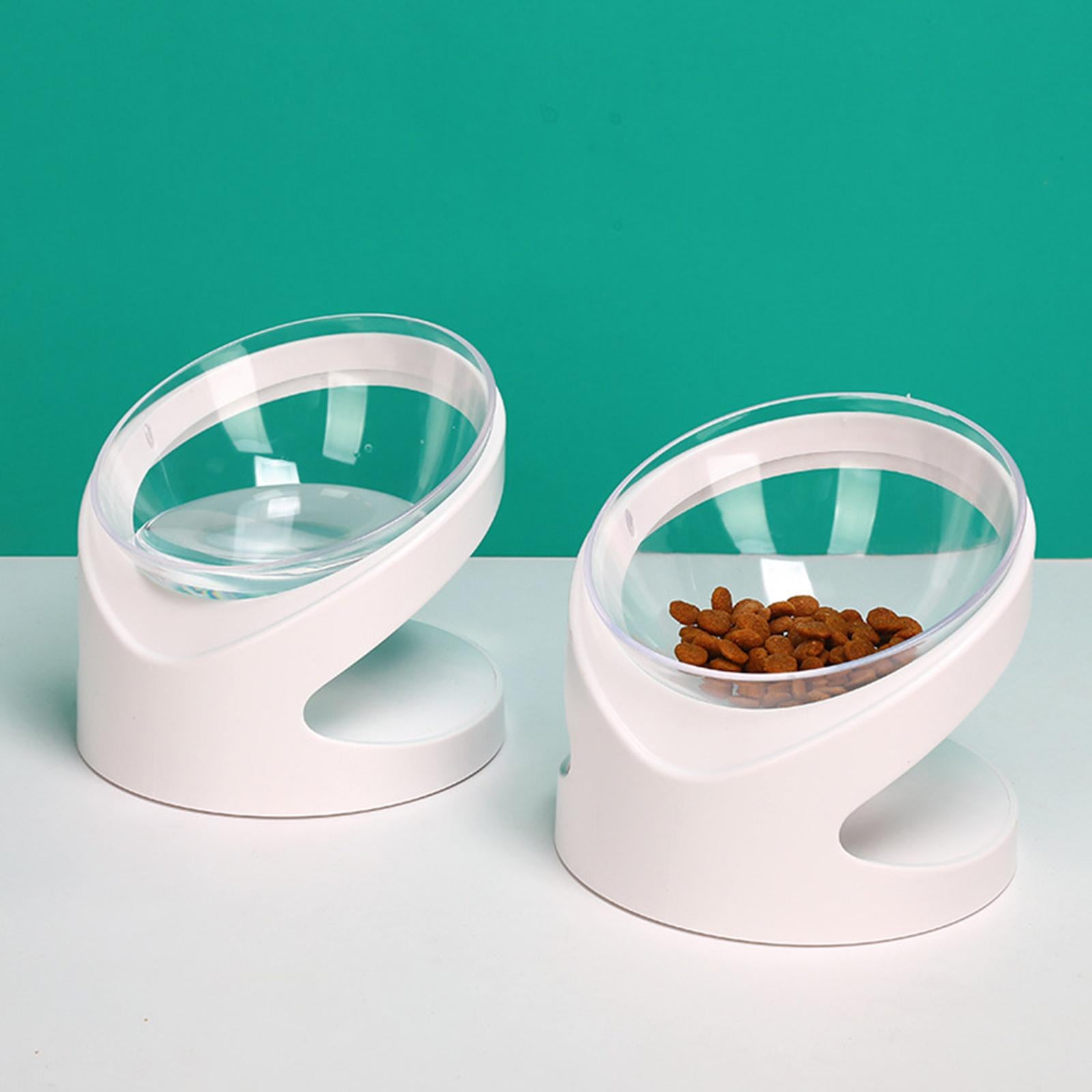 1Pc Raised High-foot Cat Food Bowl Reduce Stress Free Pet Feeder and Waterer