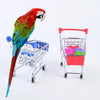 4Pcs/Set Parrot Toys Set Shopping Cart Basketball for Conure Tabletop Cage