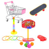 4Pcs/Set Parrot Toys Set Shopping Cart Basketball for Conure Tabletop Cage