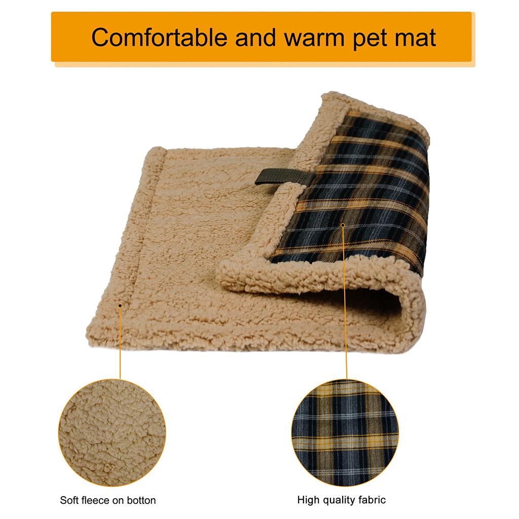 Soft Dog Bed Pet Cushion Mattress Soft Crate Mat Warm Nest Washable 55x43cm