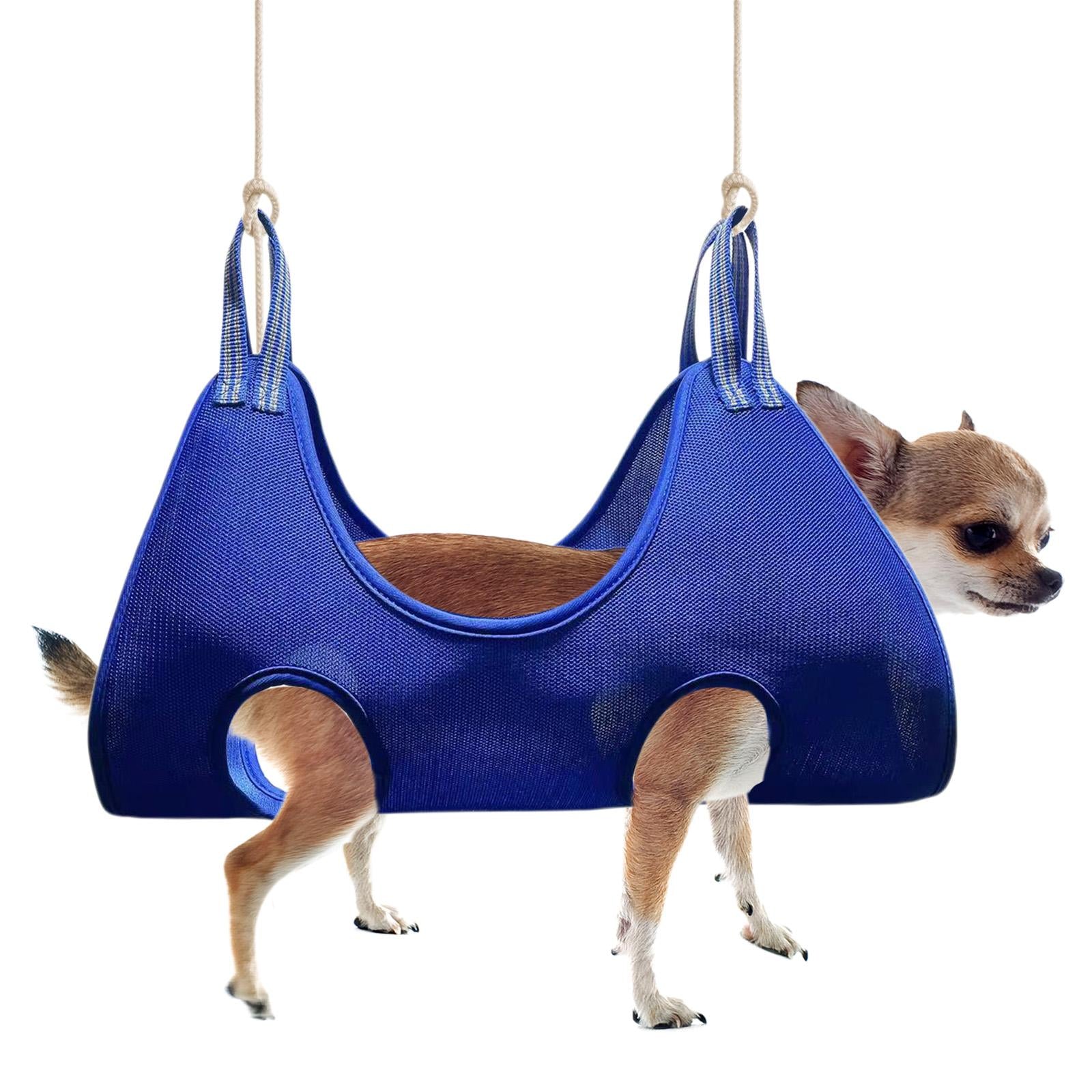 Pet Grooming Hammock Helper Restraint Bag Useful Tools for Nail Trimming Blue M