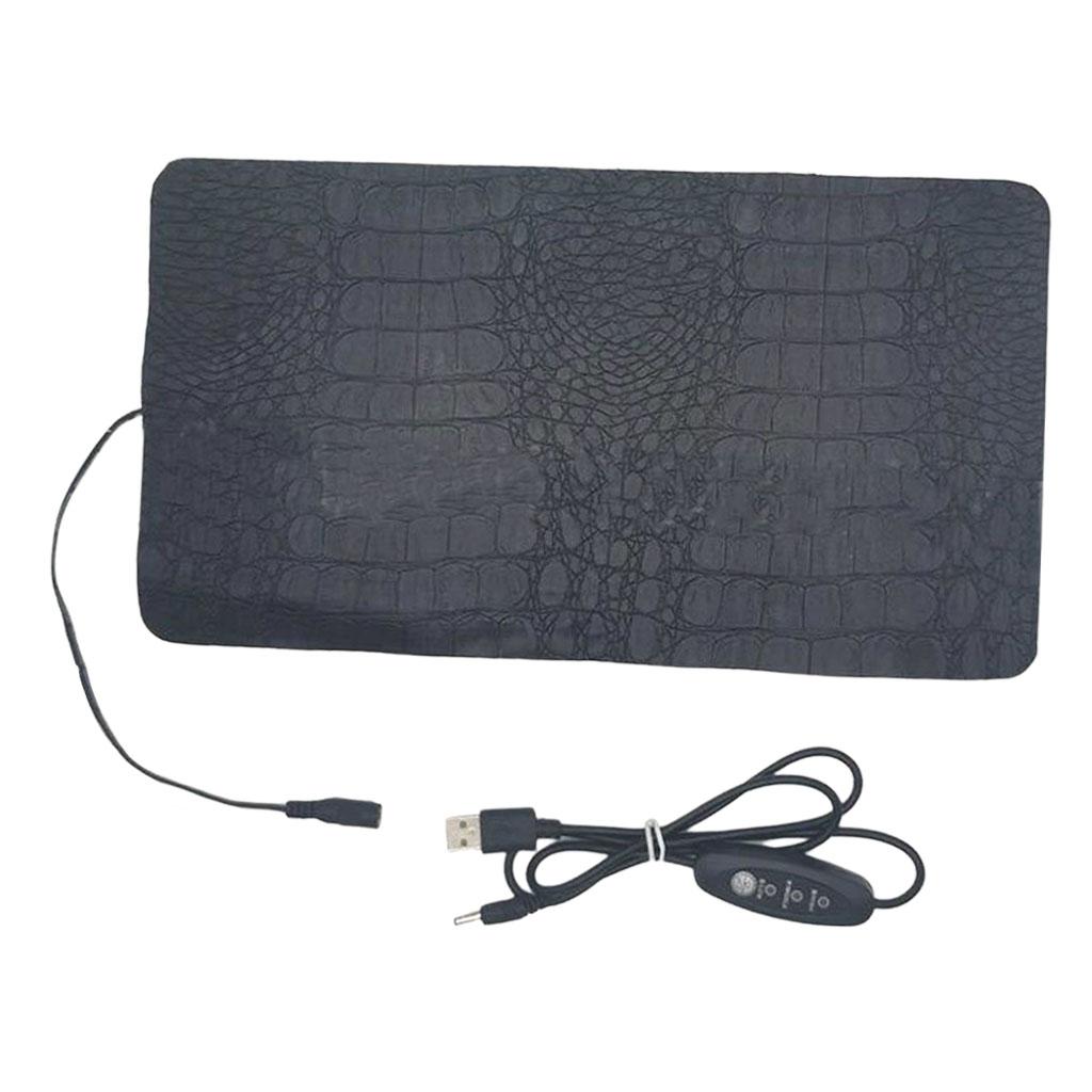 USB Reptile Heat Pad Small Waterproof for Lizard Spider Tortoise 33x18cm