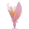 Cat Feather Toy Rolling Ball Tumbler Playing Teaser Toys with Bell Pink