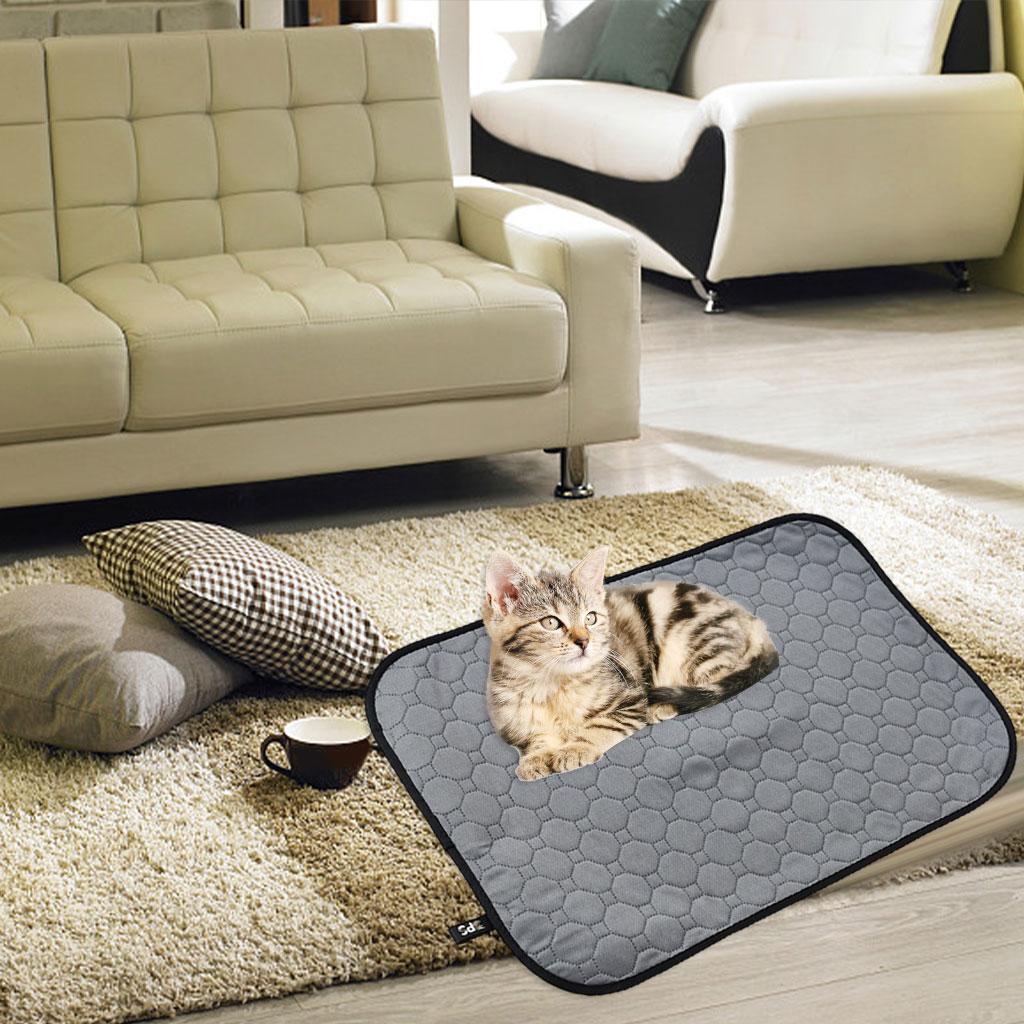 Cat Litter Mat Breathable Scatter Control Four-Layer Large Size M Dark gray