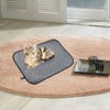 Cat Litter Mat Breathable Scatter Control Four-Layer Large Size M Dark gray