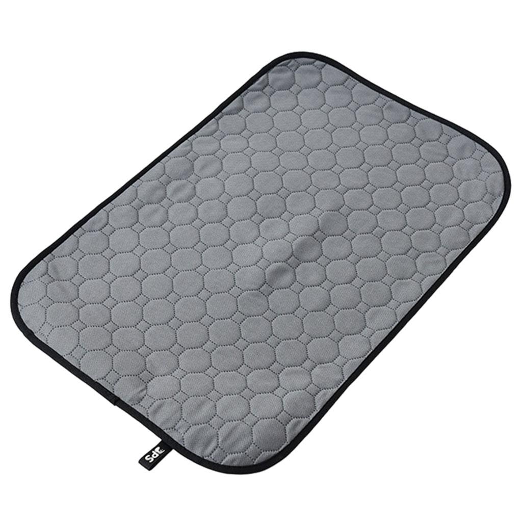 Cat Litter Mat Breathable Scatter Control Four-Layer Large Size M Dark gray