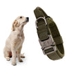 Pets Neck Belt Adjustable Nylon Dog Collar for Training Outdoor Walking Dark Green M:36-48