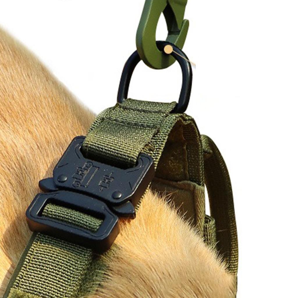 Pets Neck Belt Adjustable Nylon Dog Collar for Training Outdoor Walking Dark Green M:36-48