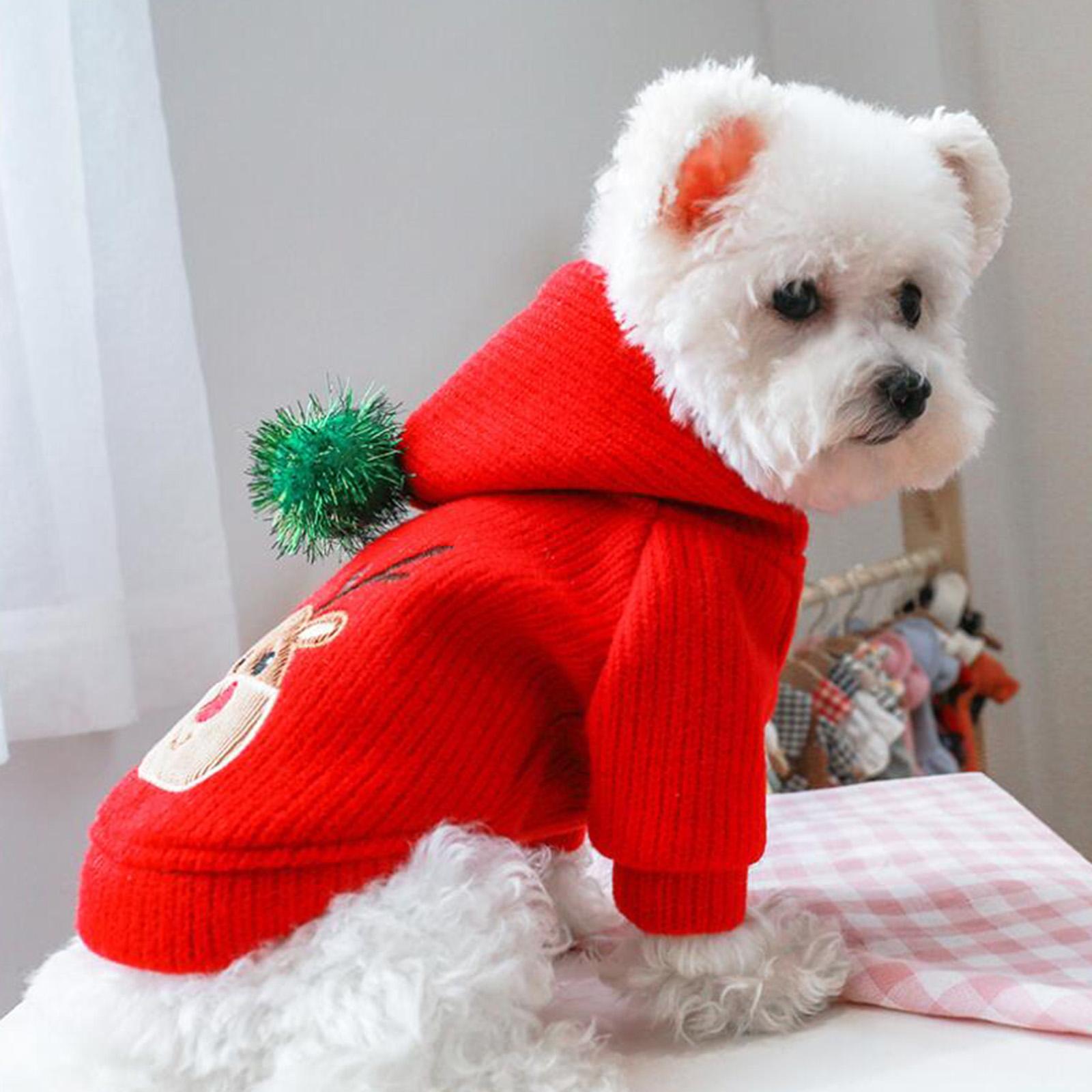 Winter Warm Pet Dog Clothes Small Dog Costume Party Clothes  Hoodie XL