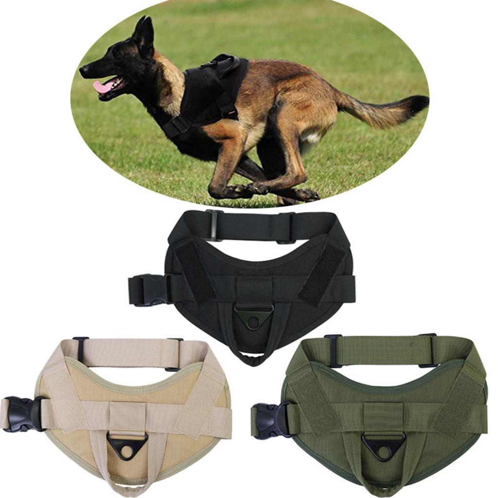 Dog Harness Vest No-Pull for Small Medium Large Dogs Hiking Armygreen S