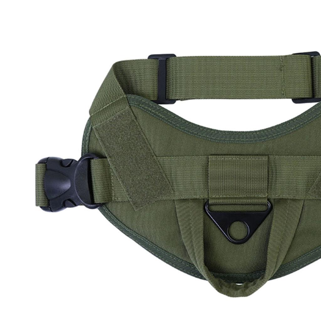 Dog Harness Vest No-Pull for Small Medium Large Dogs Hiking Armygreen S