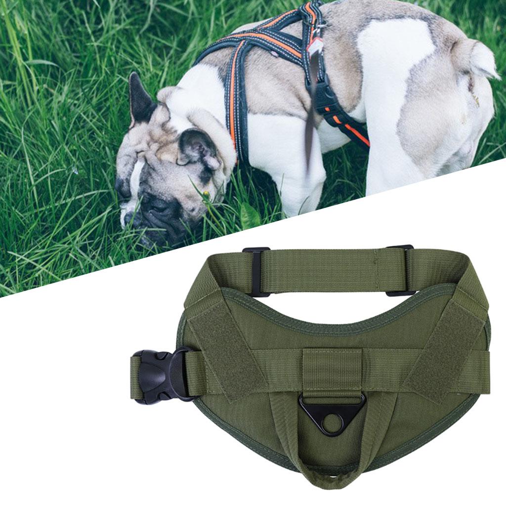 Dog Harness Vest No-Pull for Small Medium Large Dogs Hiking Armygreen S