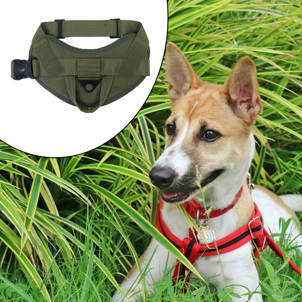 Dog Harness Vest No-Pull for Small Medium Large Dogs Hiking Armygreen S