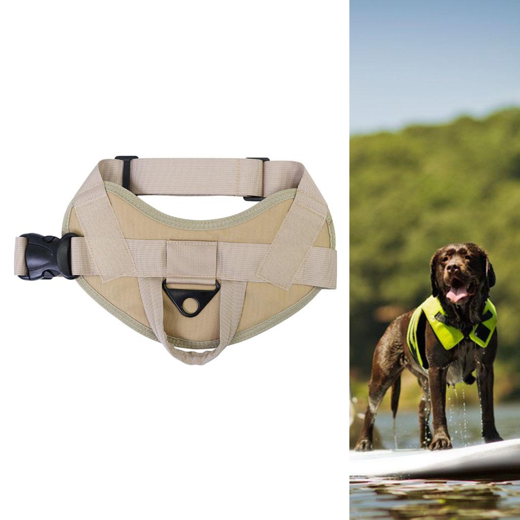 Dog Harness Vest No-Pull for Small Medium Large Dogs Hiking Khaki S