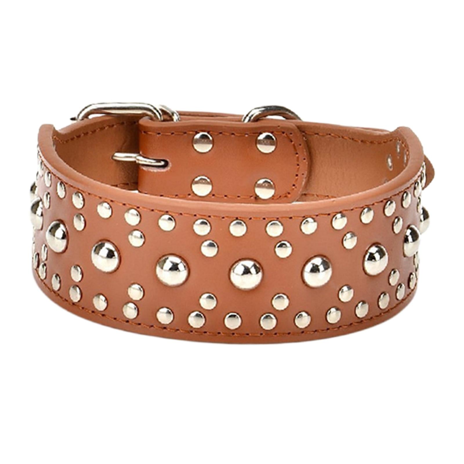 Puppy Collar Fashional for Walking Large Breed Dogs German Shepherd Dog L Brown