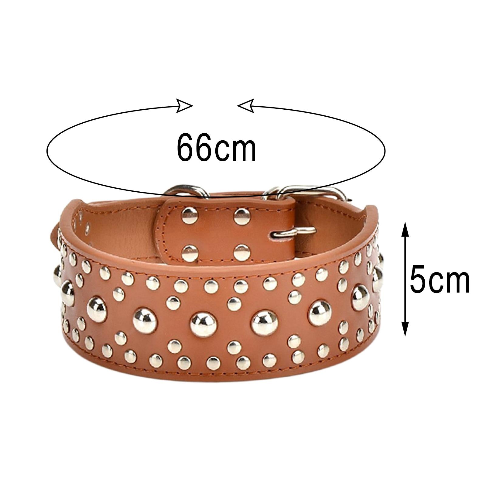 Puppy Collar Fashional for Walking Large Breed Dogs German Shepherd Dog L Brown