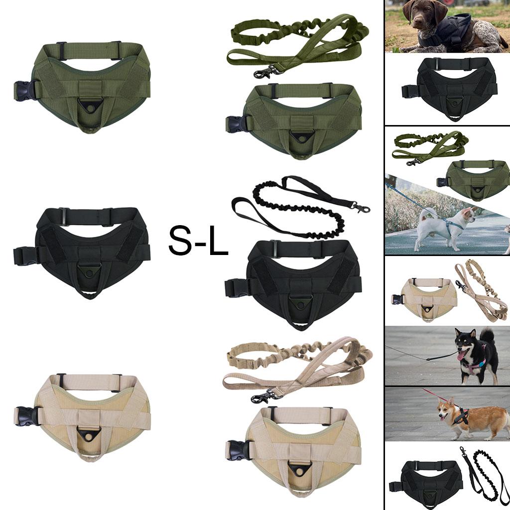 Dog Harness Vest No-Pull for Small Medium Large Dogs Hiking Black L