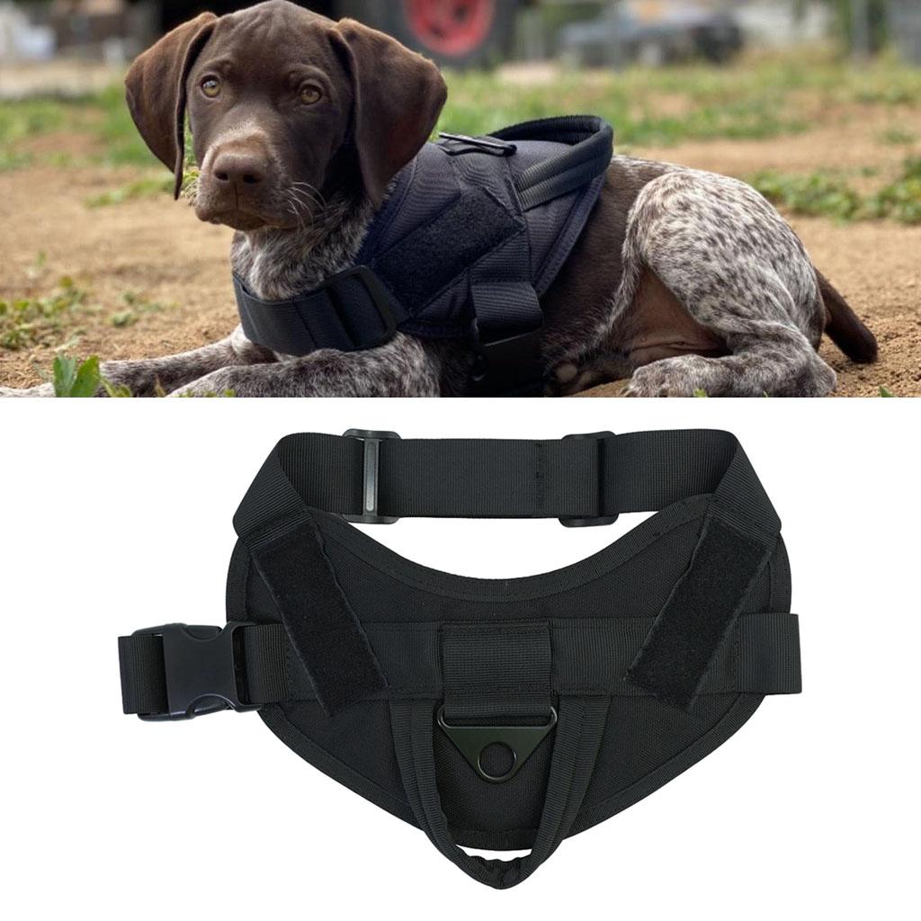 Dog Harness Vest No-Pull for Small Medium Large Dogs Hiking Black L