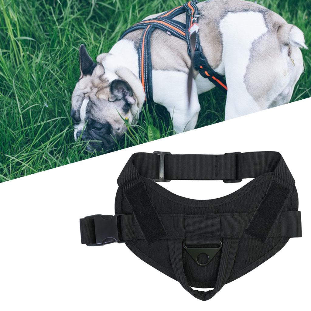 Dog Harness Vest No-Pull for Small Medium Large Dogs Hiking Black L