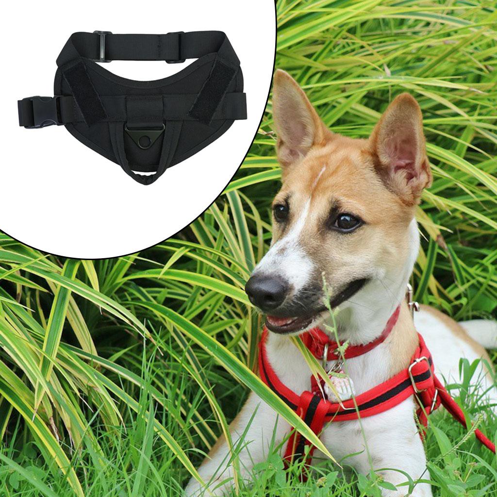 Dog Harness Vest No-Pull for Small Medium Large Dogs Hiking Black L