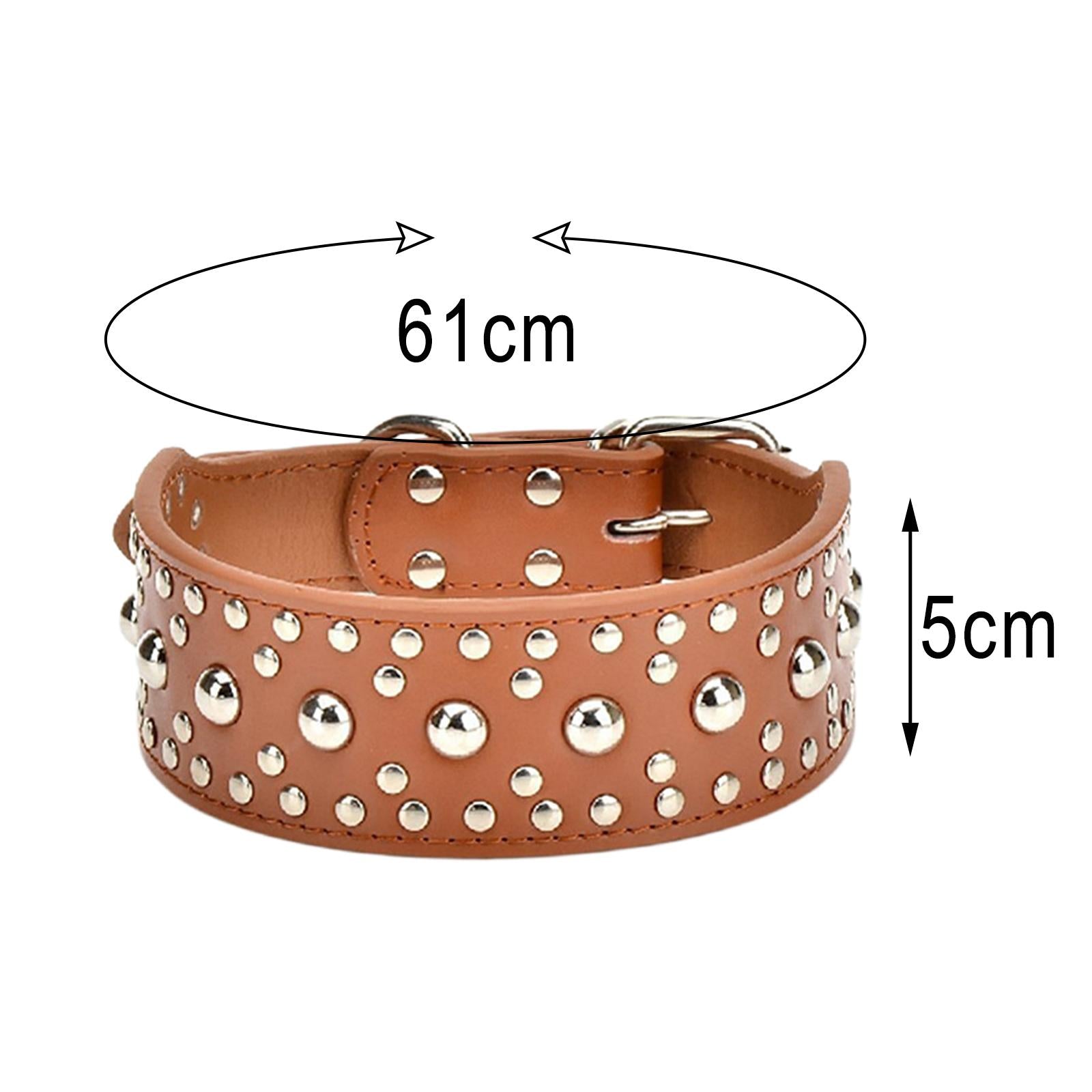 Puppy Collar Fashional for Walking Large Breed Dogs German Shepherd Dog M Brown