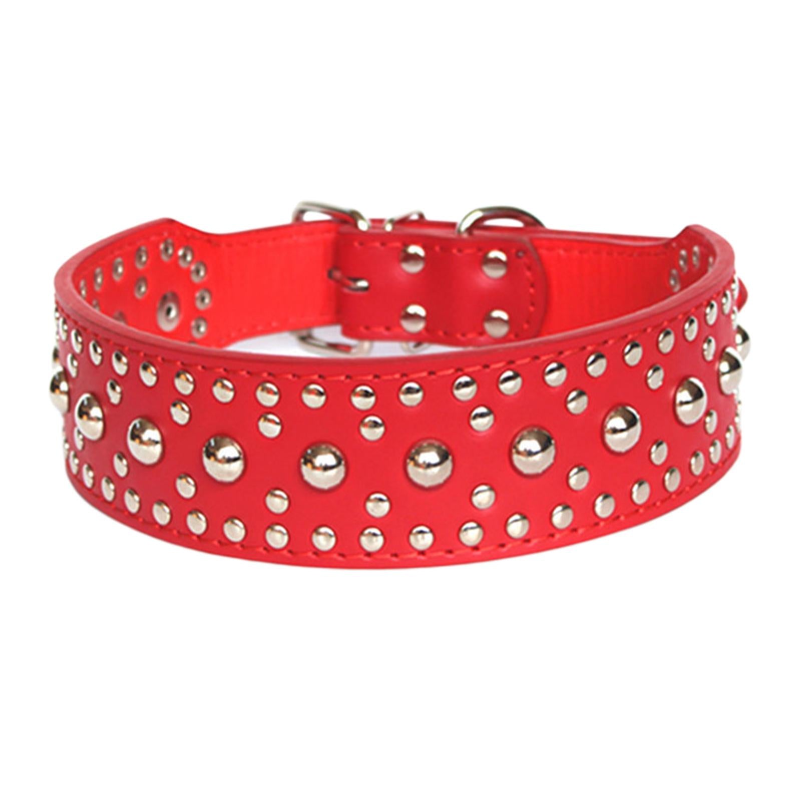 Puppy Collar Fashional for Walking Large Breed Dogs German Shepherd Dog M Red