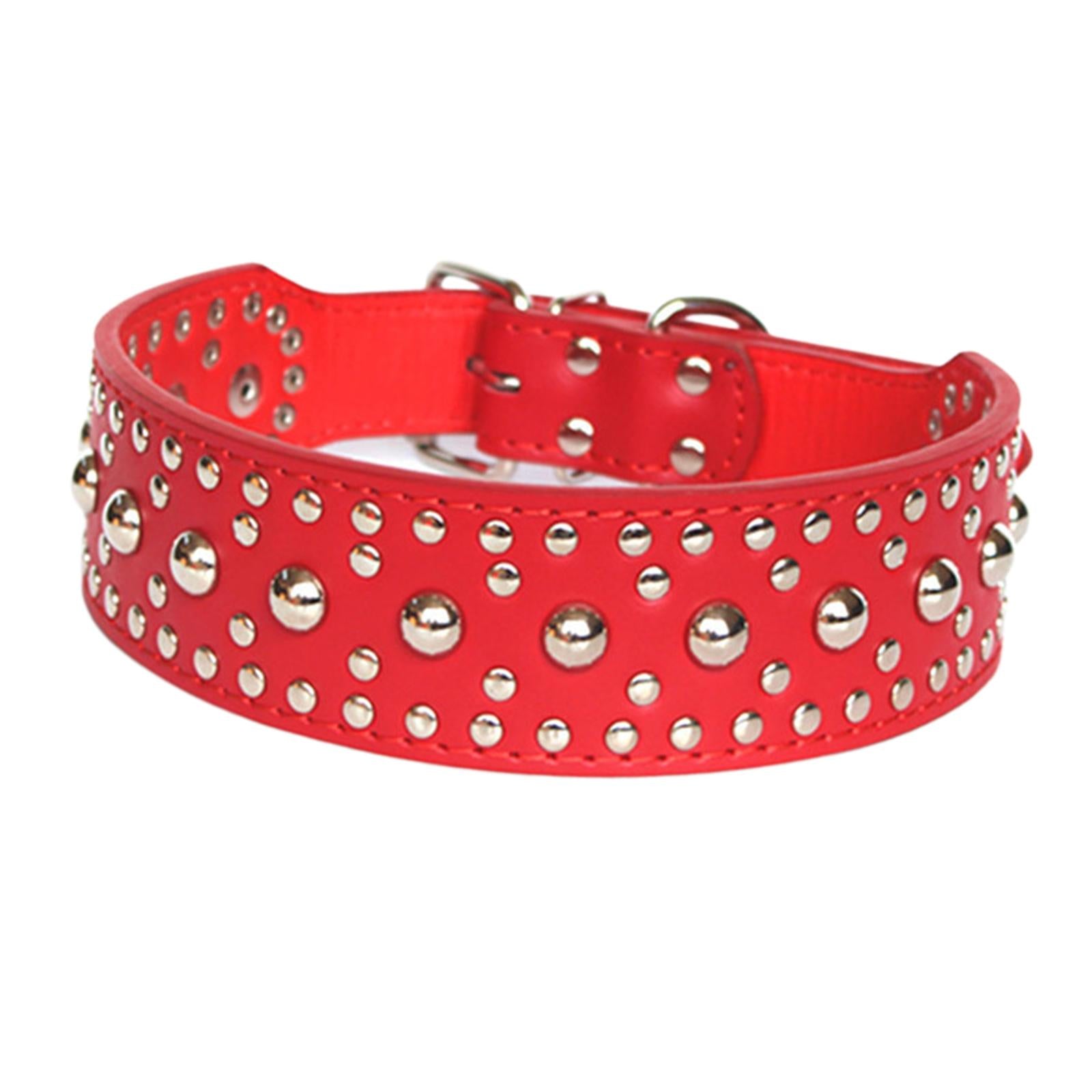 Puppy Collar Fashional for Walking Large Breed Dogs German Shepherd Dog M Red