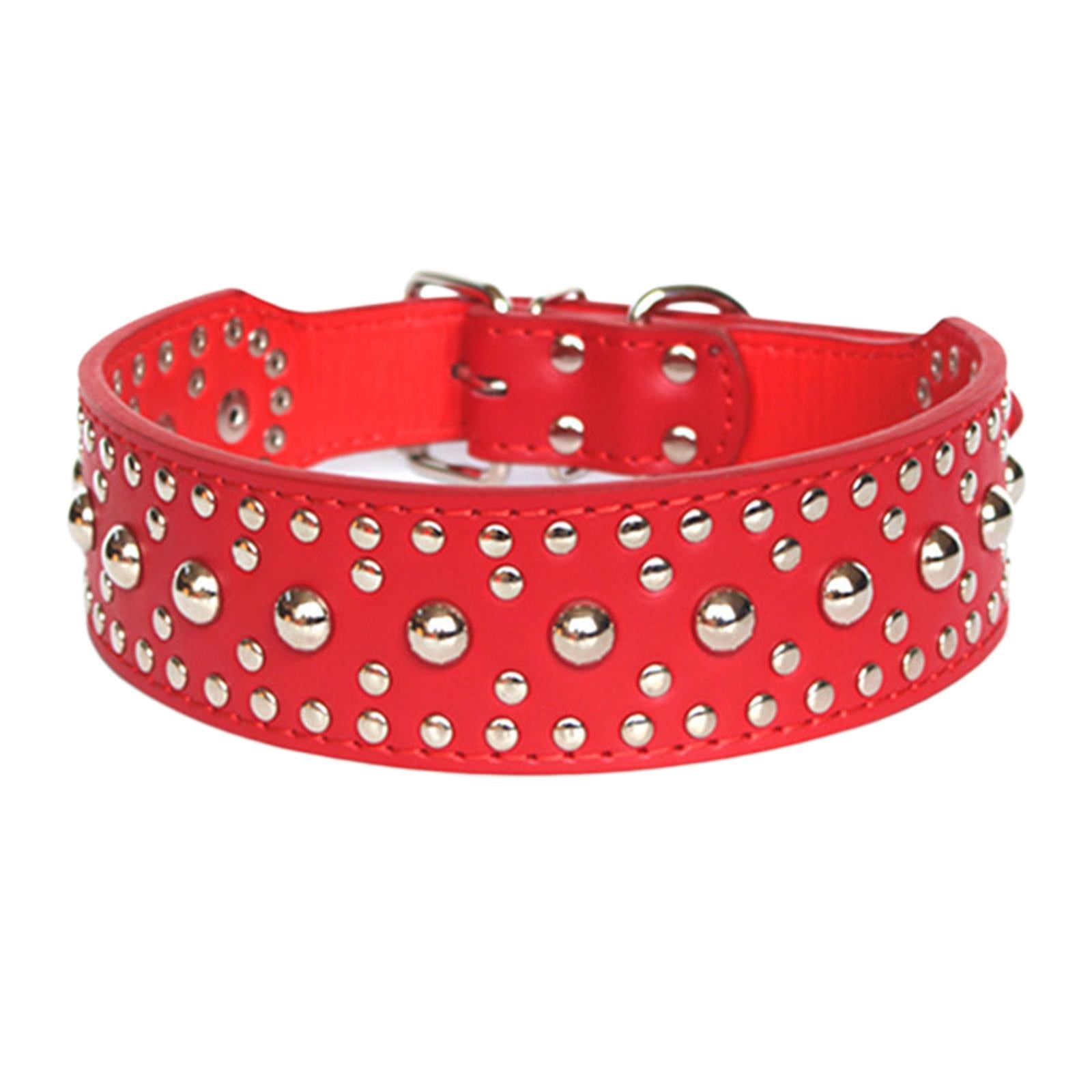 Puppy Collar Fashional for Walking Large Breed Dogs German Shepherd Dog M Red