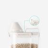 Airtight Pet Food Storage Container Bin For Pet Cat Dog Food Box beige small