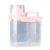 Airtight Pet Food Storage Container Bin For Pet Cat Dog Food Box pink small