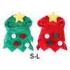 Small Pet Christmas Tree Costume Clothes Funny Warm Dog Jumpsuit Clothing Red S