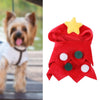 Small Pet Christmas Tree Costume Clothes Funny Warm Dog Jumpsuit Clothing Red S