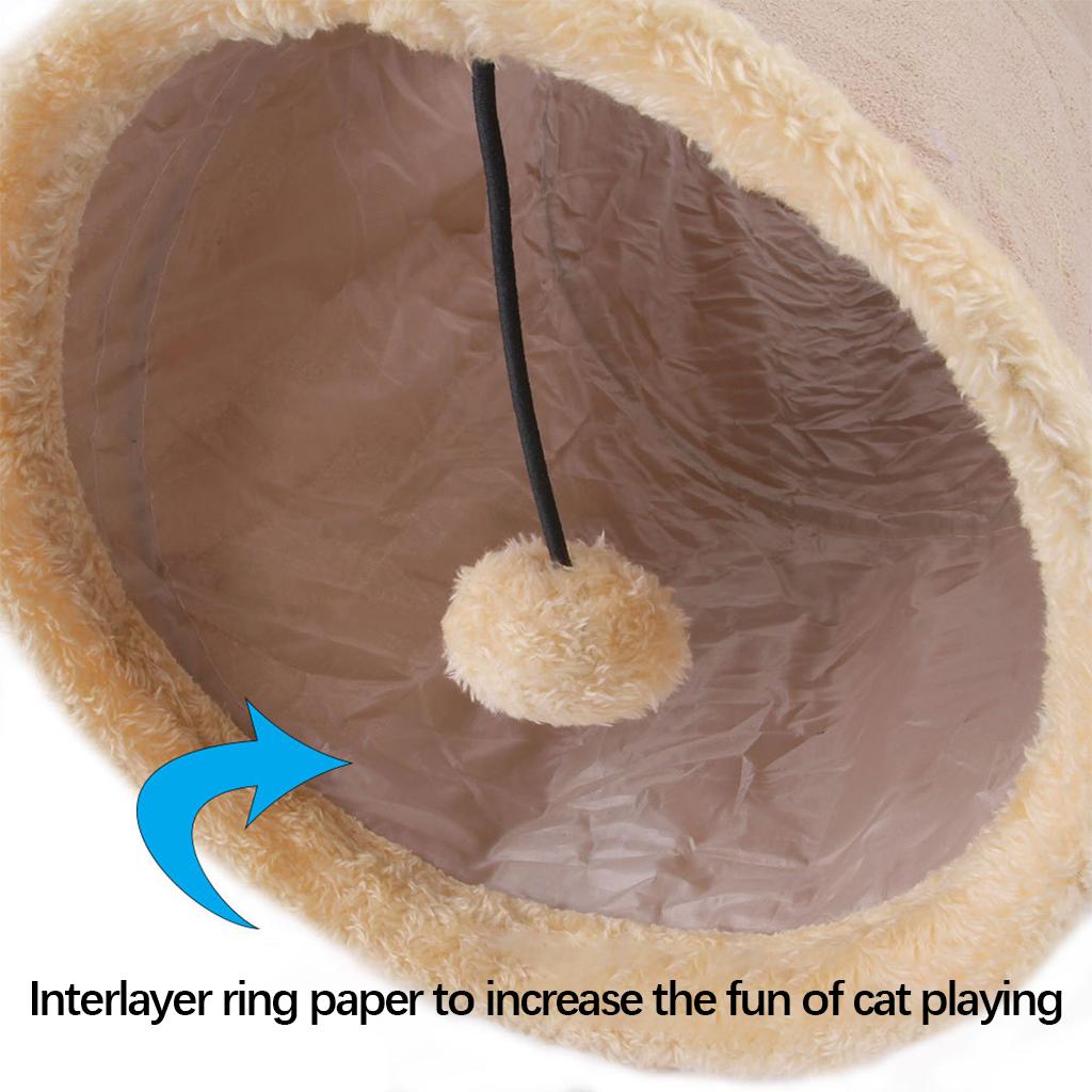 Pet Cat Tunnel Tube Indoor Cats Kitten Puppy Rabbit Crinkle Interactive Toys