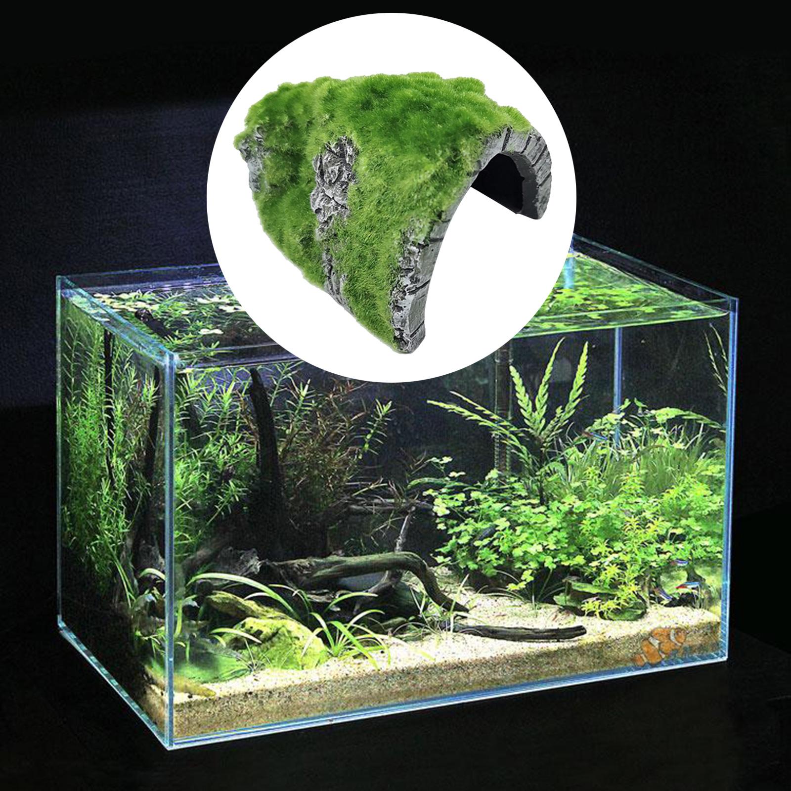 Reptile Hide Cave Habitat Snake Turtle Terrarium Landscape Decoration C