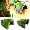 Reptile Hide Cave Habitat Snake Turtle Terrarium Landscape Decoration C