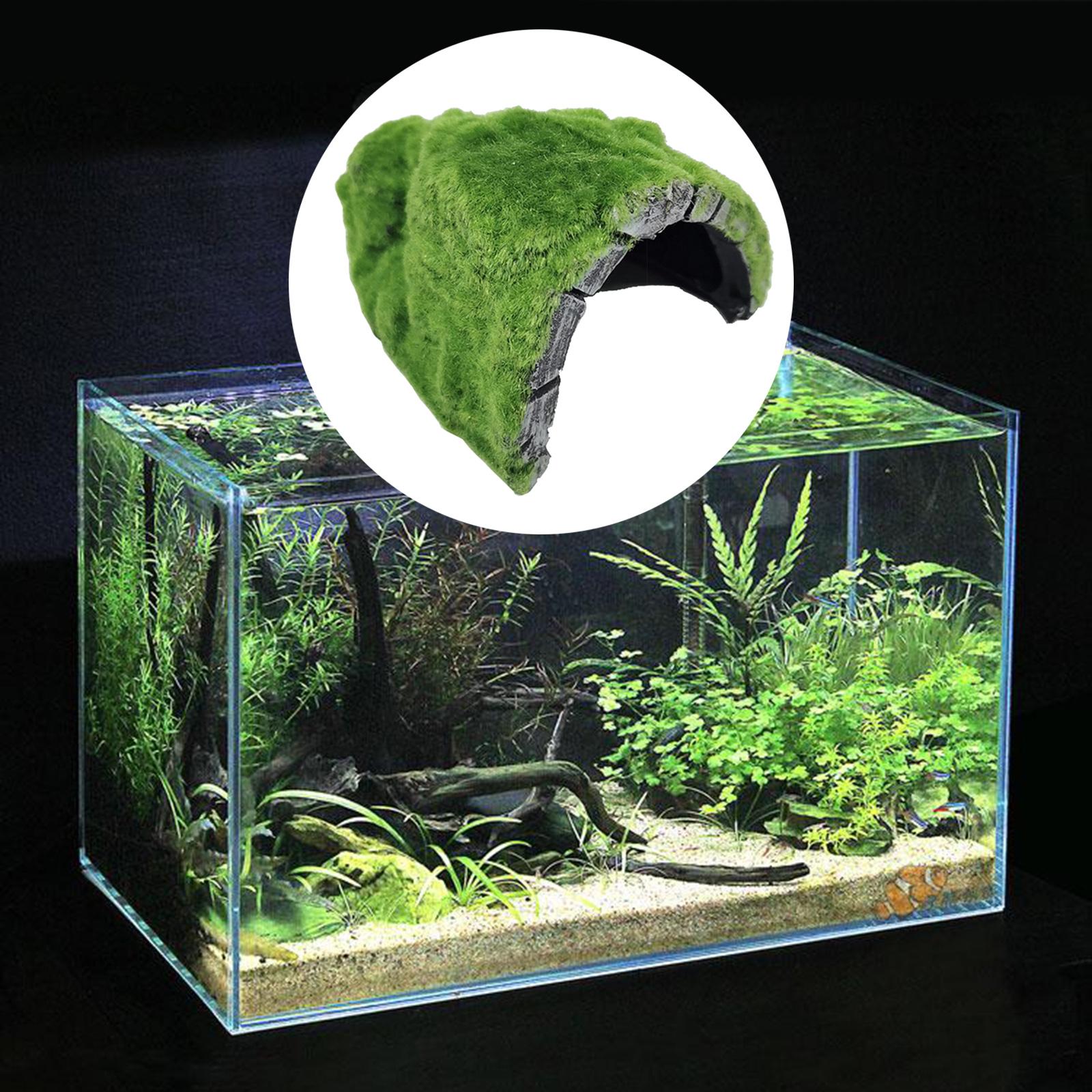 Reptile Hide Cave Habitat Snake Turtle Terrarium Landscape Decoration A