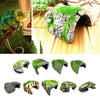 Reptile Hide Cave Habitat Snake Turtle Terrarium Landscape Decoration A