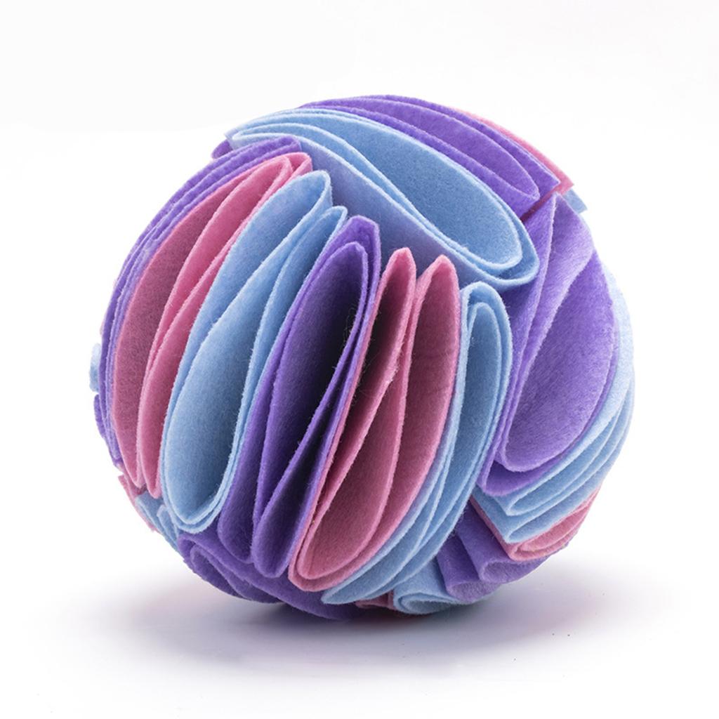 Snuffle ball Dog Puzzle Toys Increase IQ Slow Dispensing Feeder Pet Train as described