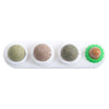 Catnip Balls Natural Removable for Teeth Grinding Cat Ball Toy White