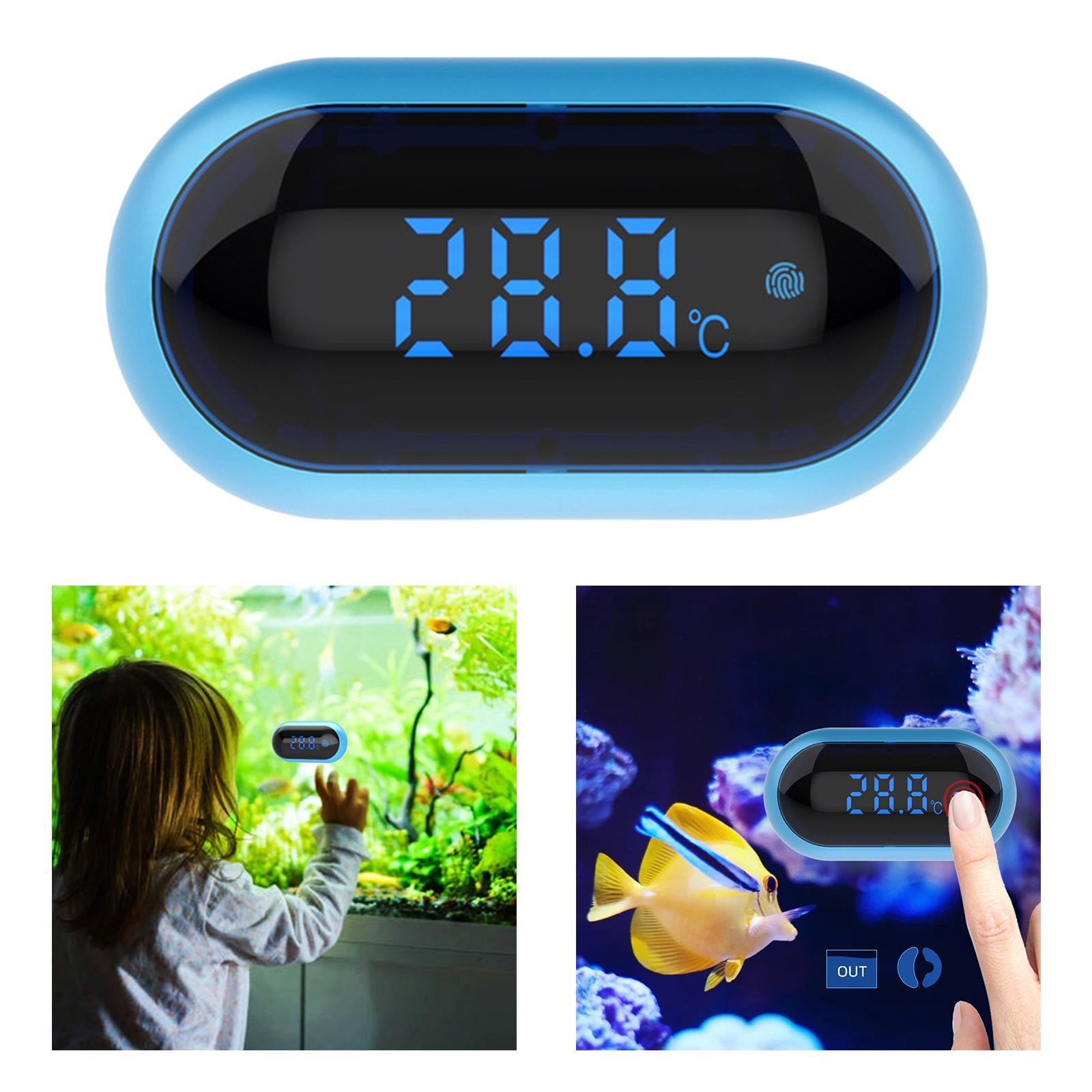 Aquarium Thermometer Digital Fish Tank Terrarium Water Temperature Test