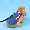 Rabbit Vest Harness Soft Breathable Jacket Coat for Walking Pet Supplies M Red