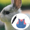 Rabbit Vest Harness Soft Breathable Jacket Coat for Walking Pet Supplies M Red