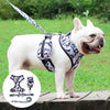 Dog Harness Set Breathable Bow-Knot Harnesses Vest for Training Running M Gray