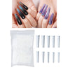 500 Pcs Coffin Nail Tips Half Cover False Nails DIY Nail Art Natural Color